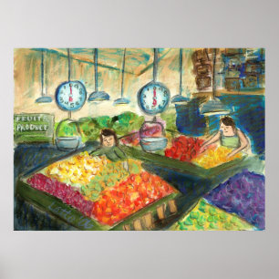 Poster de produção (mercado Pike Place)