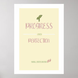 Poster de Progresso em vez de Perfeição
