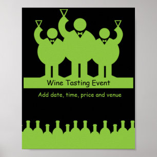 Poster de Promoção de Eventos de Provando de Vinho