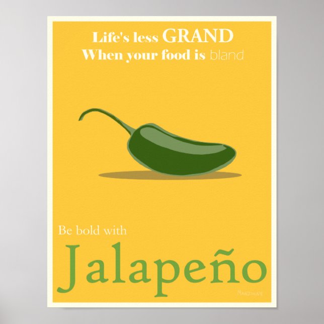 Poster de Promocional Jalapeno - 11x14 (Frente)