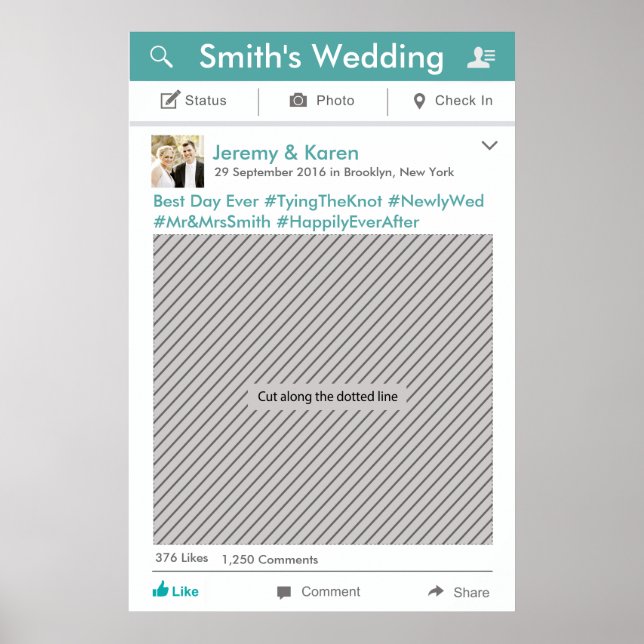 Poster de Propagação de Fotografia de Frame do Par (Frente)