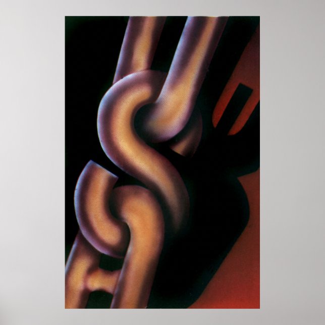 POSTER de Propaganda das Cadeias dos EUA (Frente)