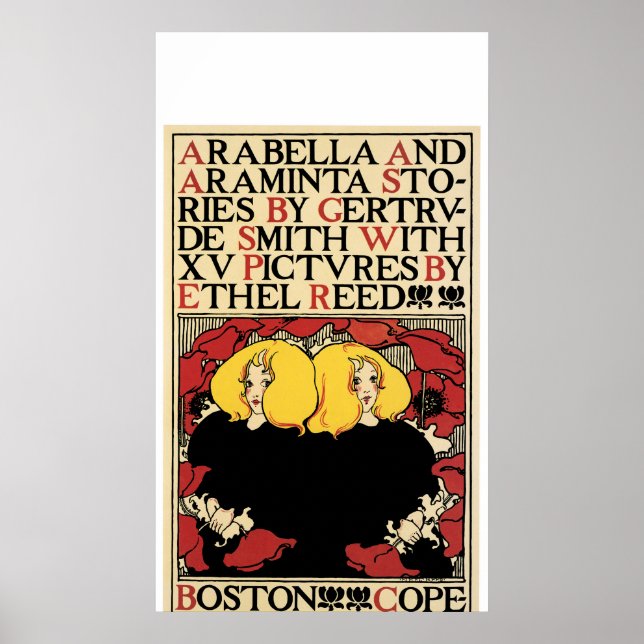 Poster de propaganda de Art Nouveau por Ethel Reed (Frente)