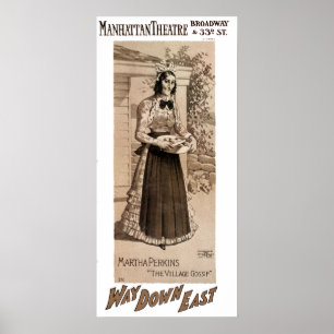 Poster de propaganda de teatro