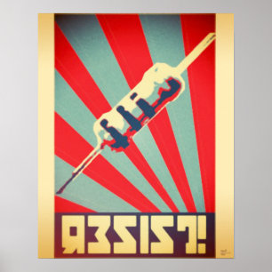 Poster de propaganda resistente