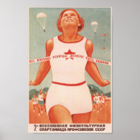 Poster de propaganda soviética