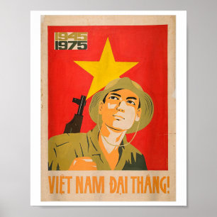 Poster de Propaganda Vietcong - Comunista da Guerr
