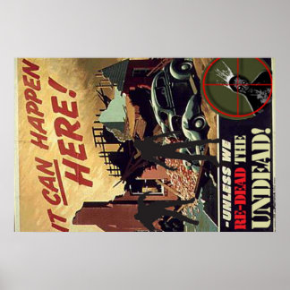 poster de propaganda zombie