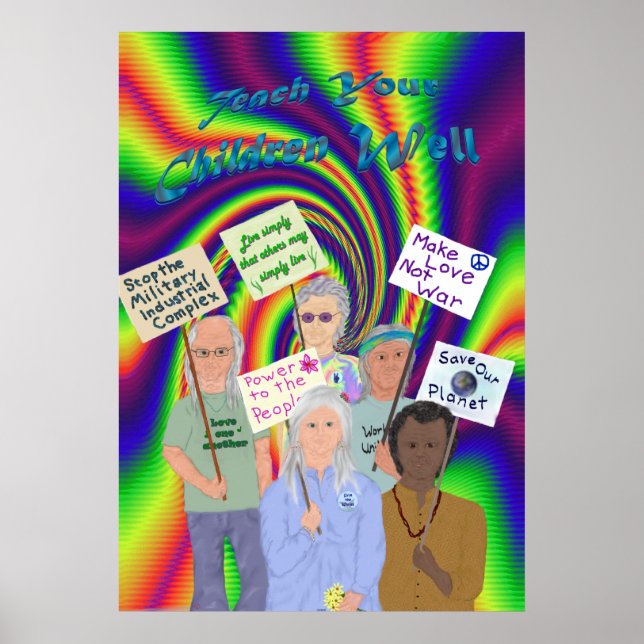 Poster de protesto dos anos 60 (Frente)