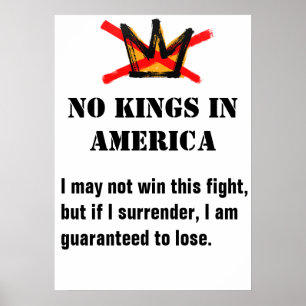 Poster de Protesto Sem Kings