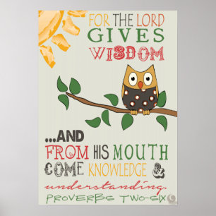 Poster de Provérbios 2:6