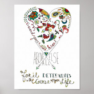 Poster de Provérbios 4:23