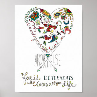 Poster de Provérbios 4:23