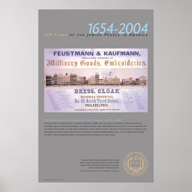 Poster de publicidade Feustmann & Kaufmann (Frente)