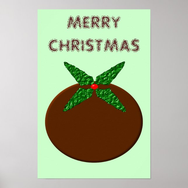 Poster de Pudim de Natal (Frente)