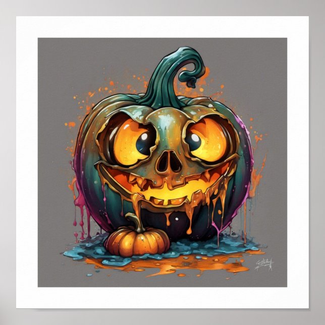 Poster de Pumpkin Bobo de Halloween (Frente)