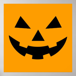 Poster de Pumpkin Face Square (24x24)