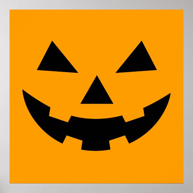 Poster de Pumpkin Face Square (24x24) (Frente)