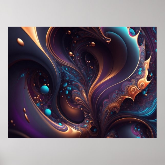 Poster de púrpura e Dourada (Frente)