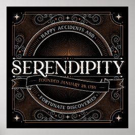 Poster de Quadrado de Serendipity (24x24)