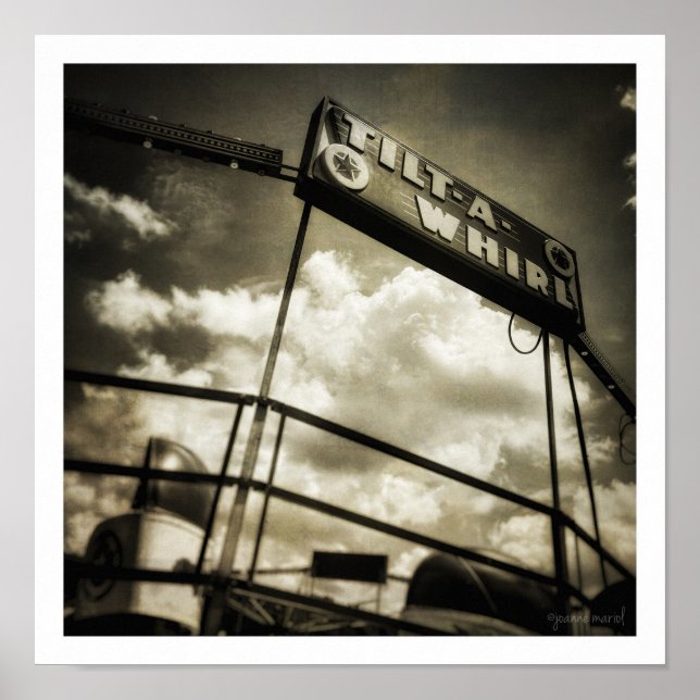 Poster de Quadrado de Tilt-a-Whirl (Frente)