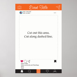 Poster de Quadro de Prop Booth de Fotografia Toque