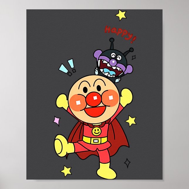 Poster De qualquer forma Anpanman Novo  (Frente)