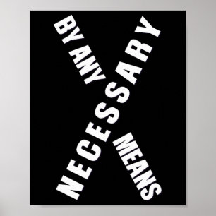 Poster De Qualquer Forma Malcolm Black History Mês