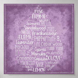 Poster de queda de óleo essencial