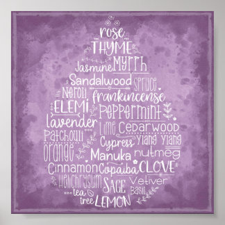 Poster de queda de óleo essencial