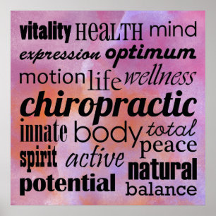 Poster de quiroprática Inspiracional
