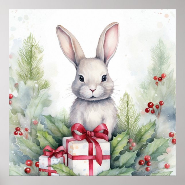 Poster de Rabbit de Natal (Frente)