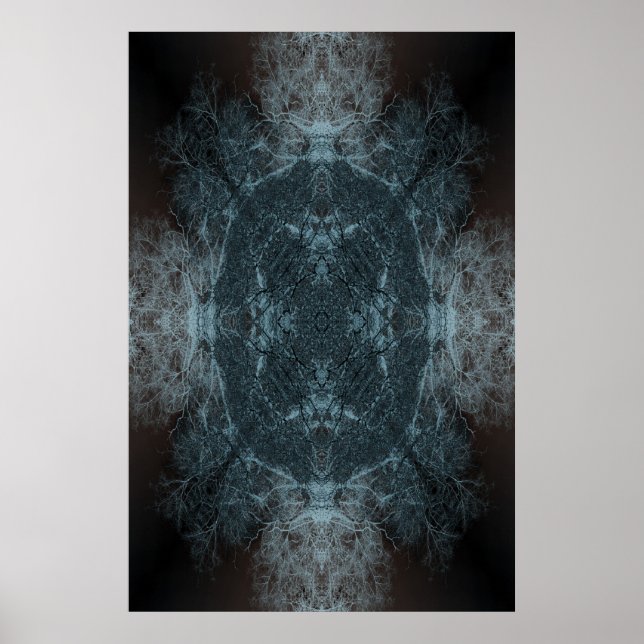 Poster de ramos de árvore do caleidoscópio (Frente)