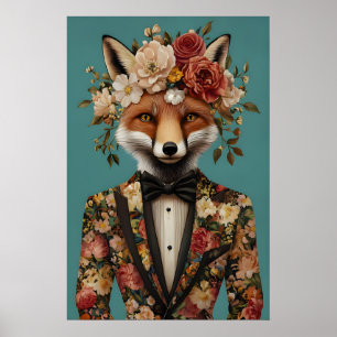 Poster de Raposa de Terno, Retrato de Raposa, Rapo