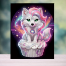 Poster de Raposa Filhote Guardiã da Nurserie Celes