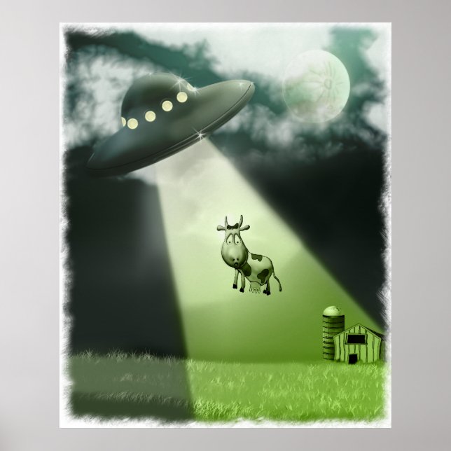 Poster de Rapto de Vacas UFO Computadoras (Frente)
