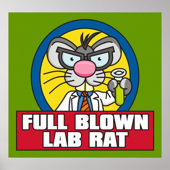 Poster de rato de laboratório (Frente)