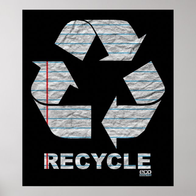 Poster de Reciclar para notebook (Frente)