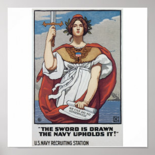 Poster de Recrutamento do Marinho Antigo por volta