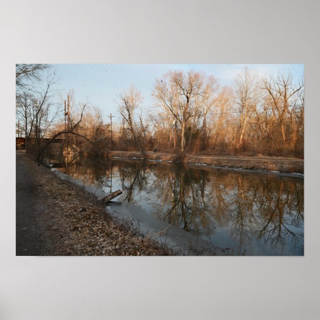 Poster de Reflexão da Navegação de inverno (Frente)