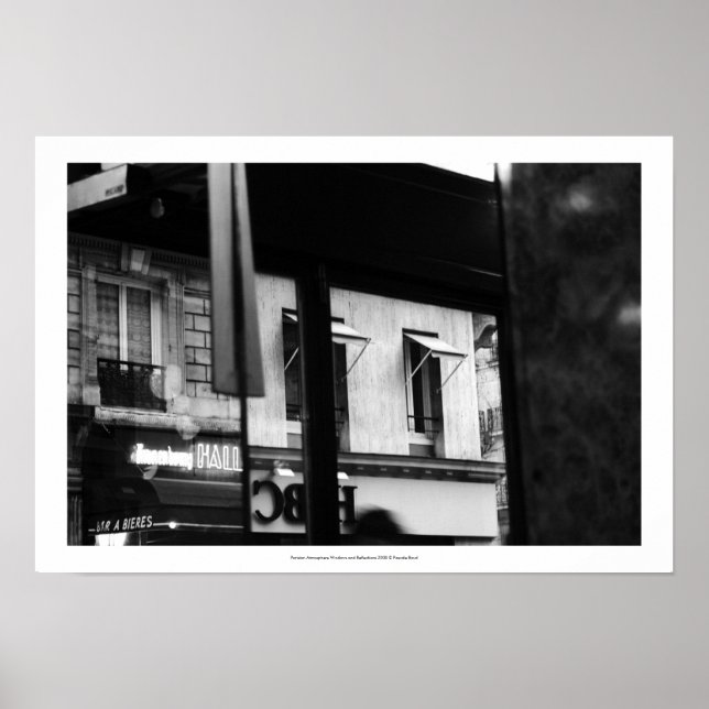 Poster de Reflexões e Janelas da Atmosfera Parisie (Frente)