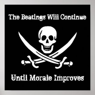 Poster de reforço Pirate Morale