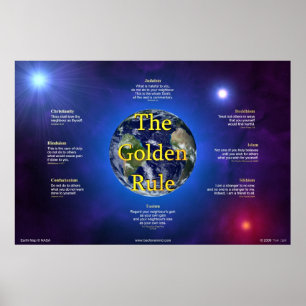 Poster de Regra de ouro (Horizontal)