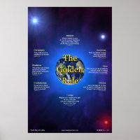 Poster de Regra de ouro (Vertical)