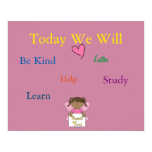 Poster de Regras da Sala de Aula