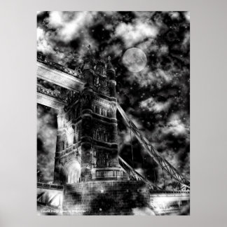 Poster de Remix Dark Bridge de Londres