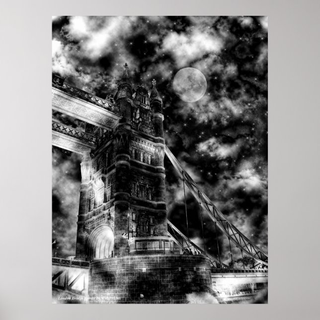 Poster de Remix Dark Bridge de Londres (Frente)