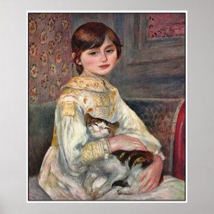 Poster de Renoir: Mlle. Julie Manet com Cat