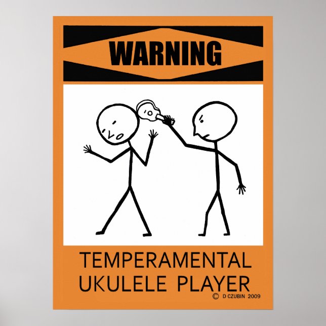 Poster de Reprodutor Ukulele Temperamental (Frente)