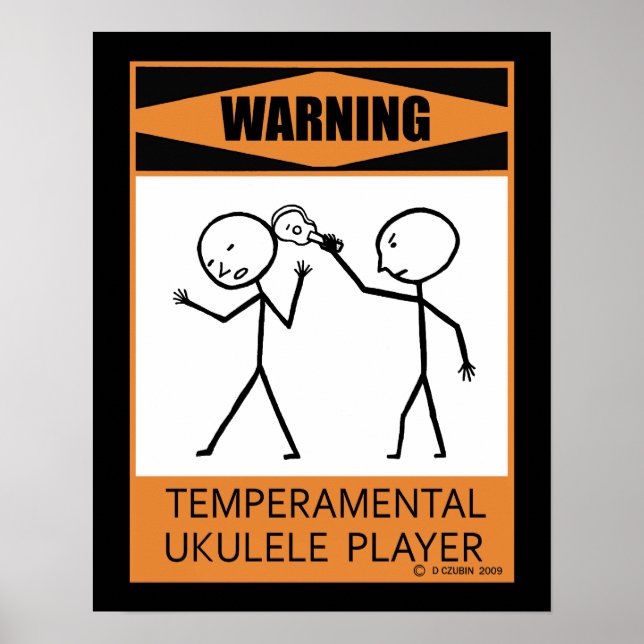 Poster de Reprodutor Ukulele Temperamental (Frente)